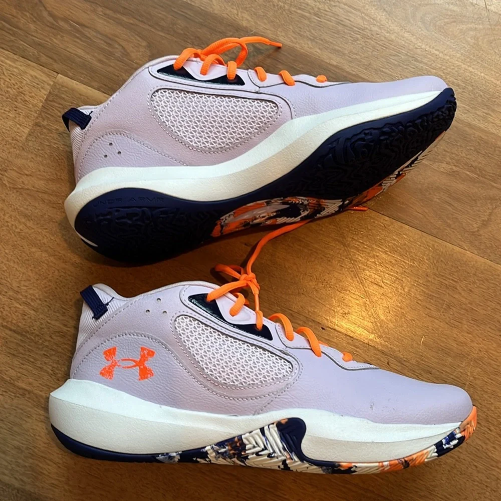 BRAND NEW Men’s Under Armour Lockdown Nebula purple 💜🧡 - Picture 4 of 8